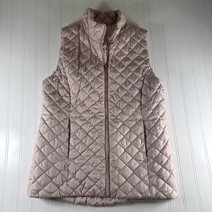 Banana Republic Womens Blush Pink Lightweight Full Zip Quilted Puffer Vest Small